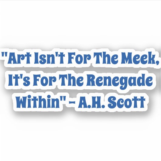 芸術の側面 シール (正面)