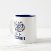 芸術の助手(世界のベスト)のためのギフトのアイディア ツートーンマグカップ (正面左)
