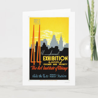 芸術の協会シカゴ1940 WPA カード