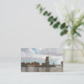 芸術の名刺を絵を描くオランダの風車 名刺 (スタンド正面)