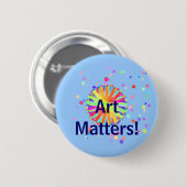 芸術の問題! 熱狂するカラーホイール 缶バッジ (正面&裏面)