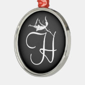 芸術の妖精のイニシャル: H メタルオーナメント (左)