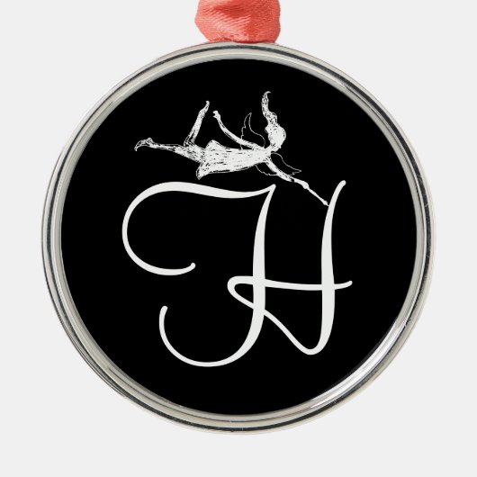 芸術の妖精のイニシャル: H メタルオーナメント (正面)
