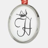芸術の妖精のイニシャル: H メタルオーナメント (左)