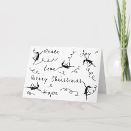 芸術の妖精のメリークリスマス シーズンカード