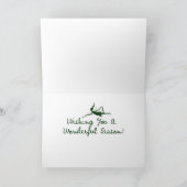 芸術の妖精の幸せな休日 シーズンカード (内部)