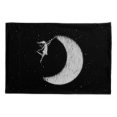 芸術の妖精: 月を絵を描いて下さい 枕カバー (裏面)