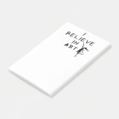 芸術の妖精: 私は芸術で信じます ポストイット (アングル)