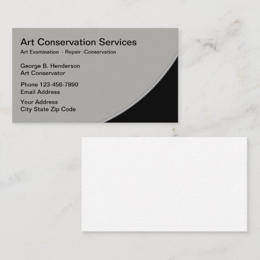 芸術の復帰サービス 名刺 (正面/裏面)