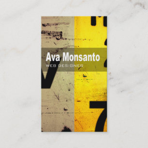 芸術の技術の名刺"くもの巣デザイナー" 名刺