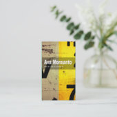 芸術の技術の名刺"くもの巣デザイナー" 名刺 (スタンド正面)