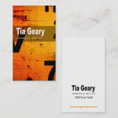 芸術の技術の名刺"グラフィックアーティスト" 名刺 (正面/裏面)