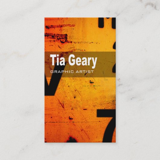 芸術の技術の名刺"グラフィックアーティスト" 名刺 (正面)