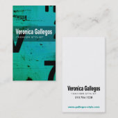 芸術の技術の名刺"ファッションスタイリスト" 名刺 (正面/裏面)