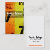 芸術の技術の名刺"ファッションスタイリスト" 名刺 (正面/裏面)