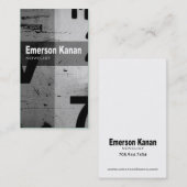 芸術の技術の名刺"小説家作家作家" 名刺 (正面/裏面)