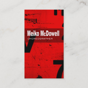 芸術の技術の名刺"振付師" 名刺