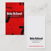 芸術の技術の名刺"振付師" 名刺 (正面/裏面)