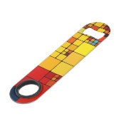 芸術の抽象的で鮮やかな虹の幾何学的なパターン スピード栓抜き (裏面アングル)