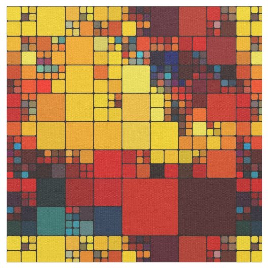 芸術の抽象的で鮮やかな虹の幾何学的なパターン ファブリック (クローズアップ)