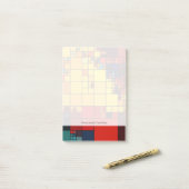 芸術の抽象的で鮮やかな虹の幾何学的なパターン ポストイット (デスク上)