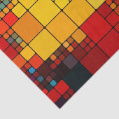 芸術の抽象的で鮮やかな虹の幾何学的なパターン 薄葉紙 (詳細)