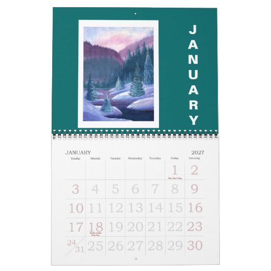 芸術の有価証券のカレンダー2009年 カレンダー (1月 2027)