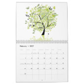 芸術の木のカレンダー カレンダー (2月 2027)