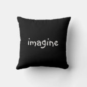 芸術の枕ピースマークのデザインを"想像して下さい" クッション (裏面)