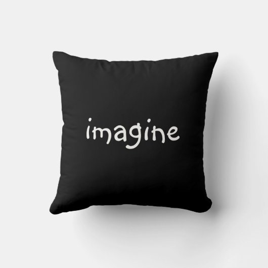 芸術の枕ピースマークのデザインを"想像して下さい" クッション (裏面)
