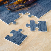 芸術の橋の夕暮れ - フランス パリ ジグソーパズル (側面)