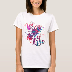 芸術の生命ペンキSplats Tシャツ