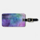 芸術の紙2の抽象的な水彩画の背景 ラゲッジタグ (正面横)