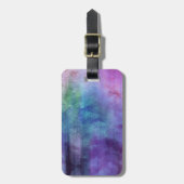 芸術の紙2の抽象的な水彩画の背景 ラゲッジタグ (正面縦)