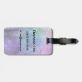 芸術の紙2の抽象的な水彩画の背景 ラゲッジタグ (裏面横)