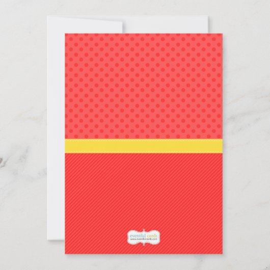 芸術の絵画の誕生日のパーティの招待状 招待状 (裏面)