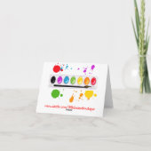 芸術の絵画はメッセージカード感謝していしています サンキューカード (裏面)