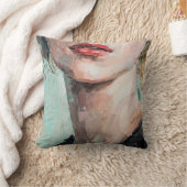 芸術の絵画断片。ポートレート  クッション (ブランケット)