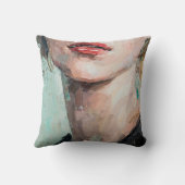 芸術の絵画断片。ポートレート  クッション (裏面)