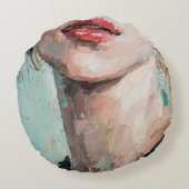 芸術の絵画断片。ポートレート  ラウンドクッション (裏面)