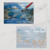 芸術の絵画-ビジネス、プロフィールカード 名刺 (正面/裏面)