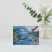 芸術の絵画-ビジネス、プロフィールカード 名刺 (スタンド正面)