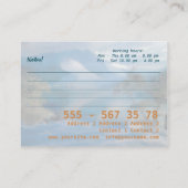 芸術の絵画-ビジネス、プロフィールカード 名刺 (裏面)