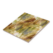 芸術の緑、継ぎ目が無い茶色手のペンキの背景 タイル (側面)