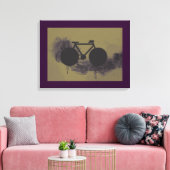 芸術の自転車の都市スタイルの装飾 キャンバスプリント (インサイチュ (リビング))