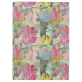 芸術の花のグランジなパターン クリップボード (裏面)