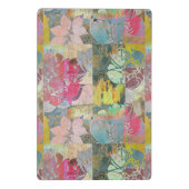 芸術の花のグランジなパターン ミニクリップボード (裏面)