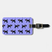 芸術の荷物のラベル: Scotty犬およびカモメのジョンのダイアー ラゲッジタグ (正面横)