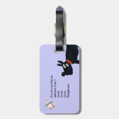 芸術の荷物のラベル: Scotty犬およびカモメのジョンのダイアー ラゲッジタグ (裏面縦)