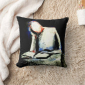 芸術の装飾用クッションを"考えて下さいジャックLarsonによって" クッション (ブランケット)